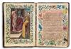 GERMAN SCHOOL, 16TH CENTURY Manuscript prayer book with hand-colored engravings.